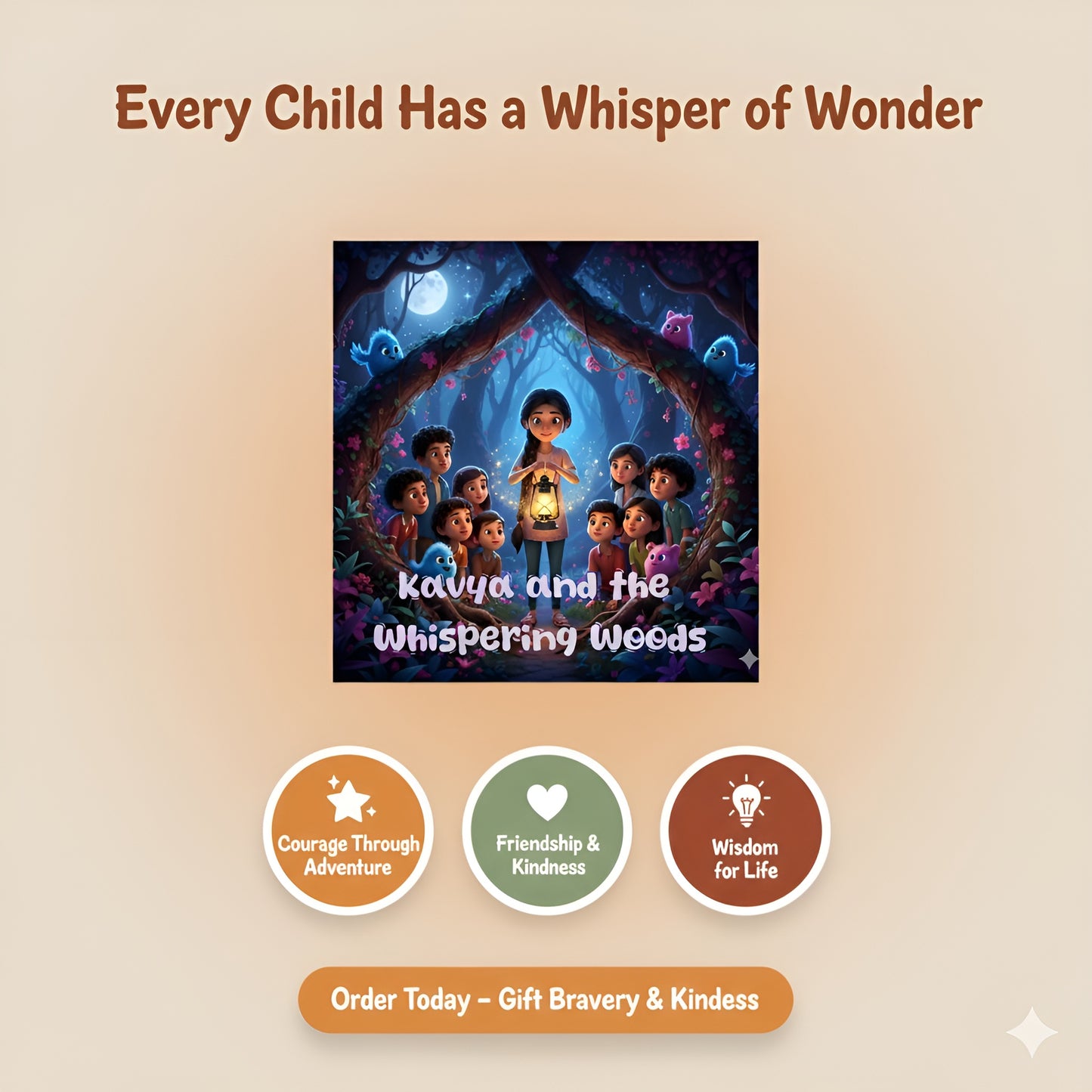 Kavya and the Whispering Woods | A Magical Children’s Story About Courage, Kindness & Wisdom