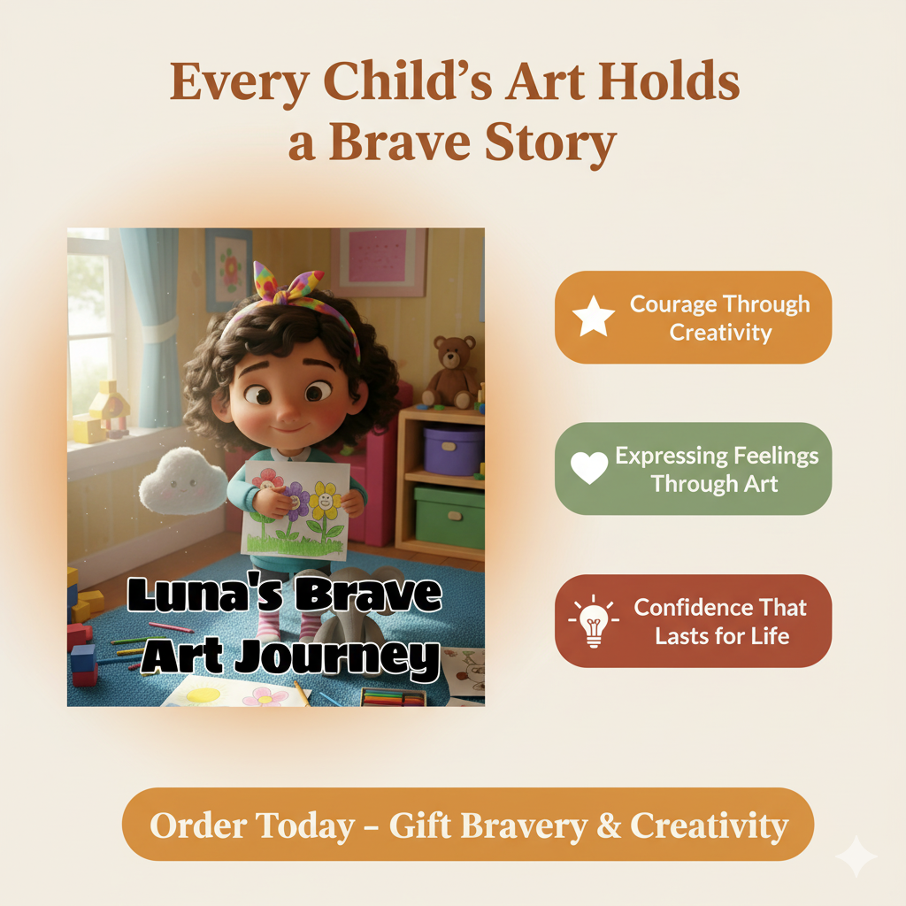 Luna’s Brave Art Journey | A Magical Story That Teaches Courage & Self-Expression